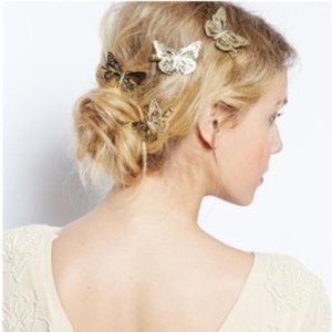 (BI) butterfly hair clip left